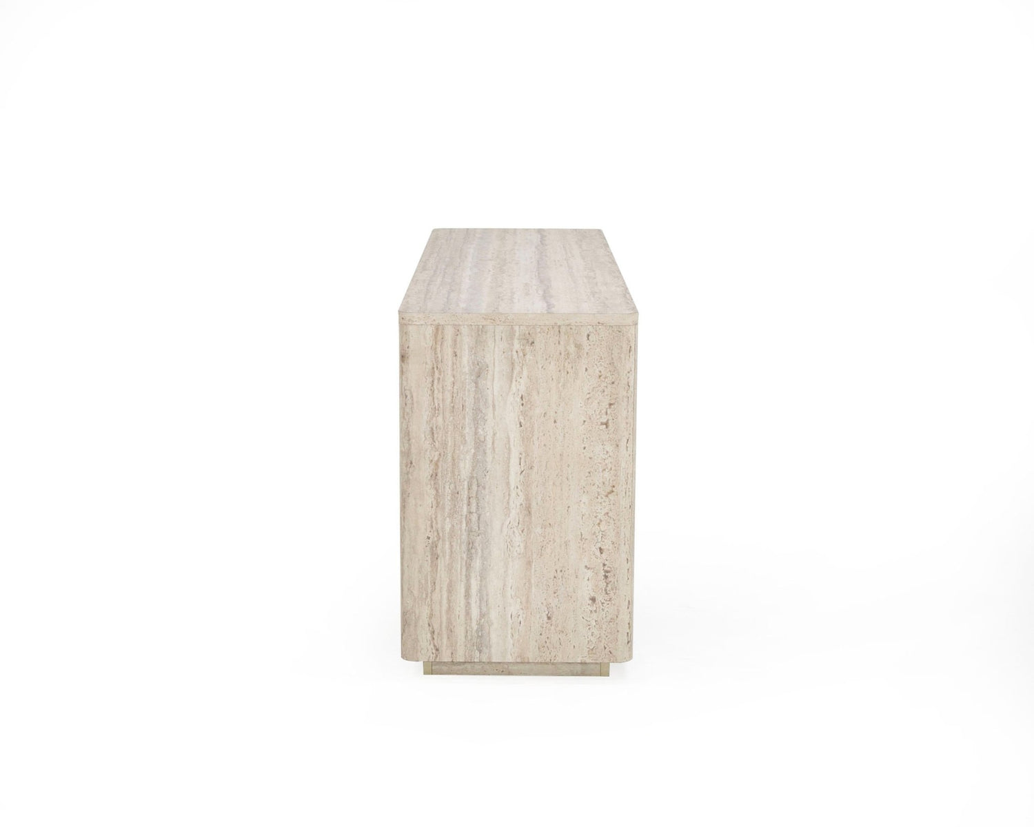 Vig Furniture Nova Domus Roma - Modern Faux Travertine + Gold Dresser