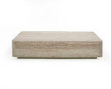 Vig Furniture Nova Domus Roma - Modern Faux Travertine Rectangular Coffee Table