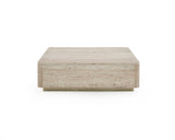 Vig Furniture Nova Domus Roma - Modern Faux Travertine Square Coffee Table