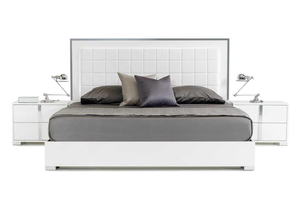 VIG Furniture - Modrest San Marino Modern White Bed - VGACSANMARINO-BED-WHT
