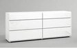 Sara Double Dresser in Glossy White – Modern Bedroom Storage by ESF Furniture