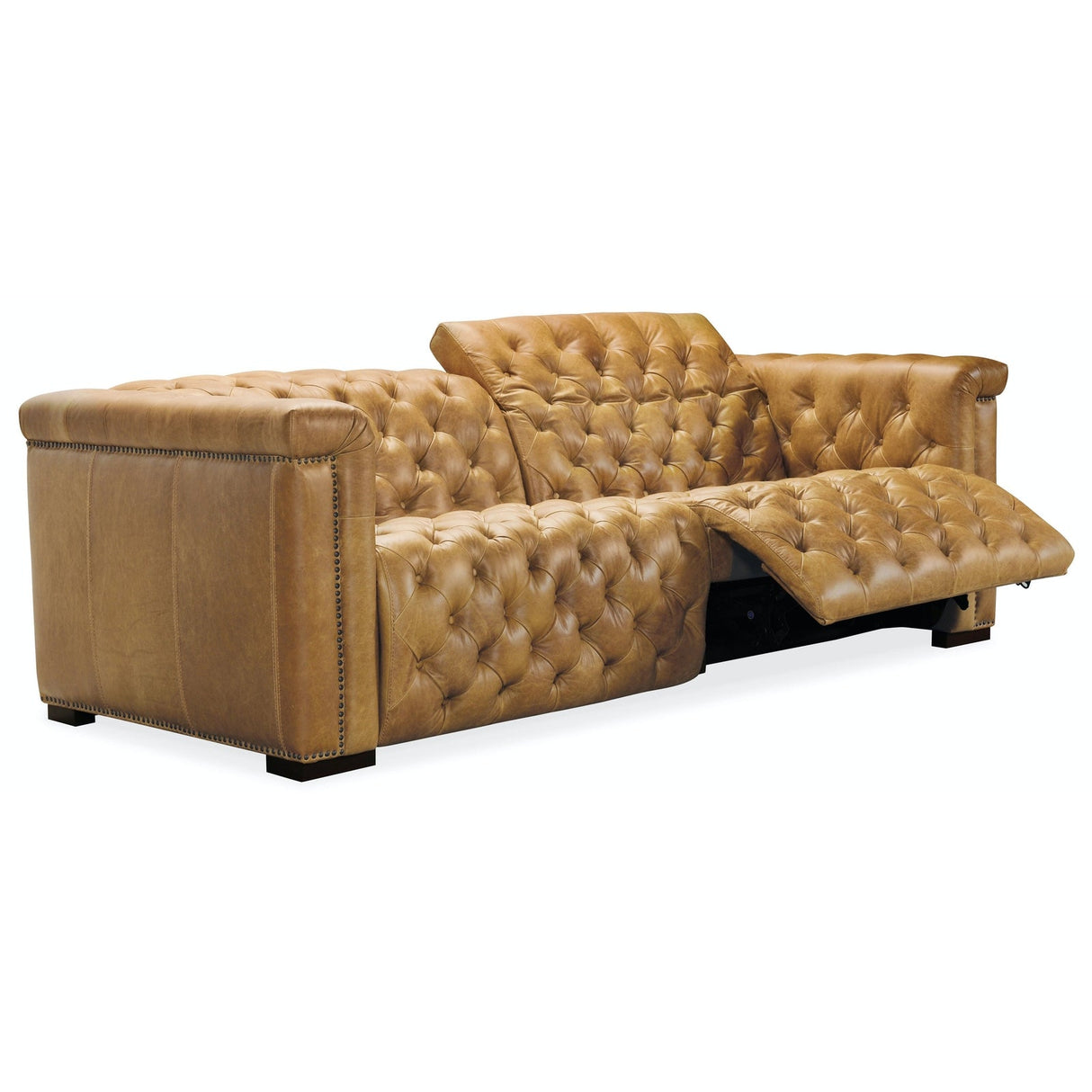 Hooker Furniture Savion 1.5 Laf/Raf 2 Over 2 Sofa W/ Pwr Rec Pwr Hr