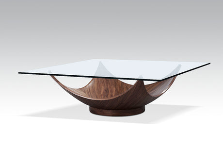 Vig Furniture Modrest - Sunset Modern Walnut Square Coffee Table
