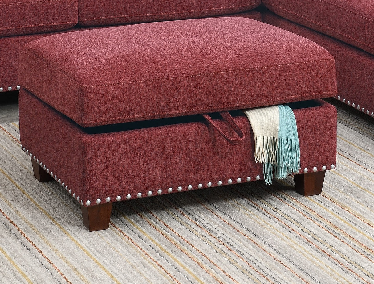 Sectional sofa Red Velvet #F6419 - Home Elegance USA