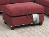 Sectional sofa Red Velvet #F6419 - Home Elegance USA