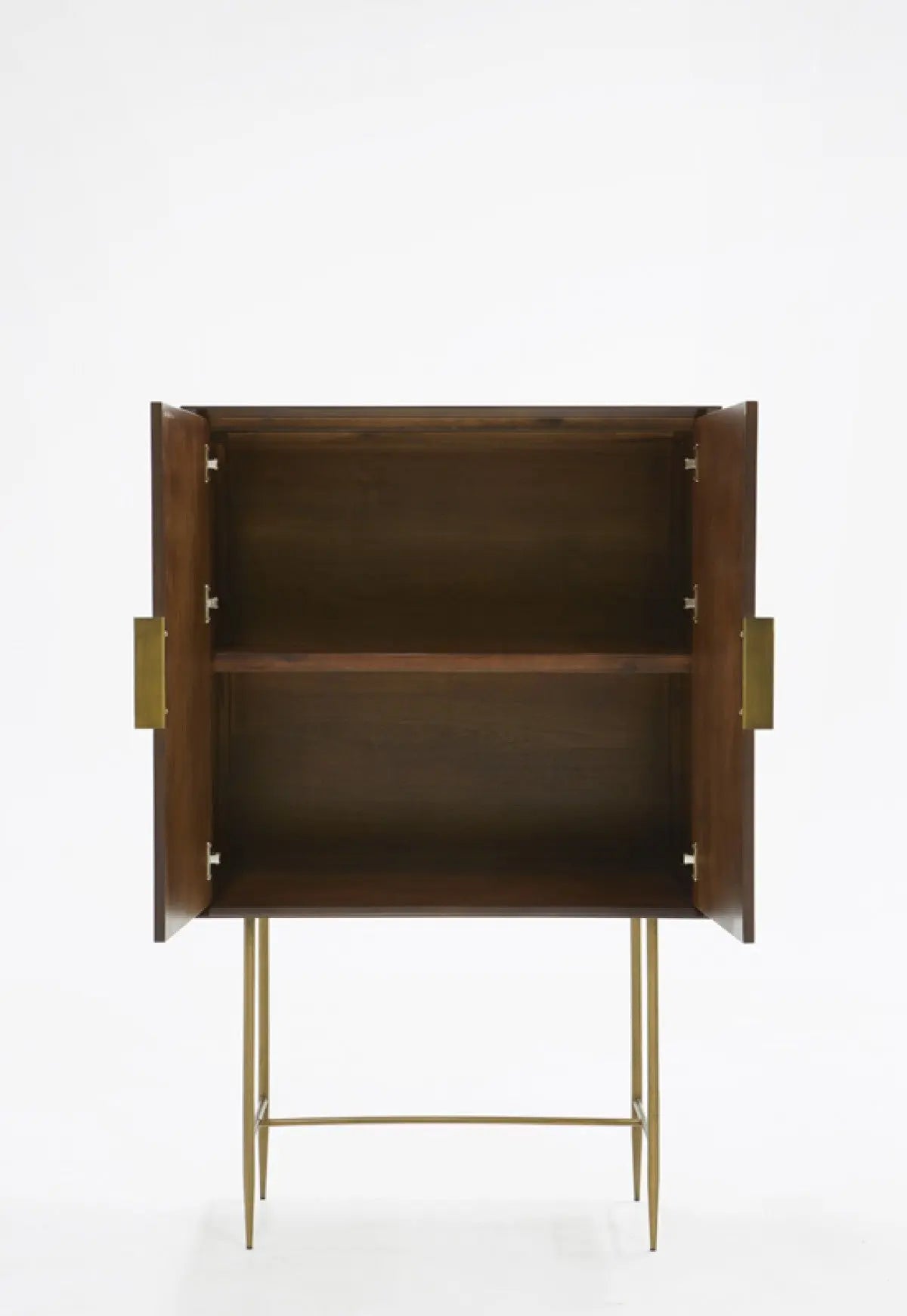 Vig Furniture - Modrest Selena Modern Acacia & Brass Chest - Vgnx18145