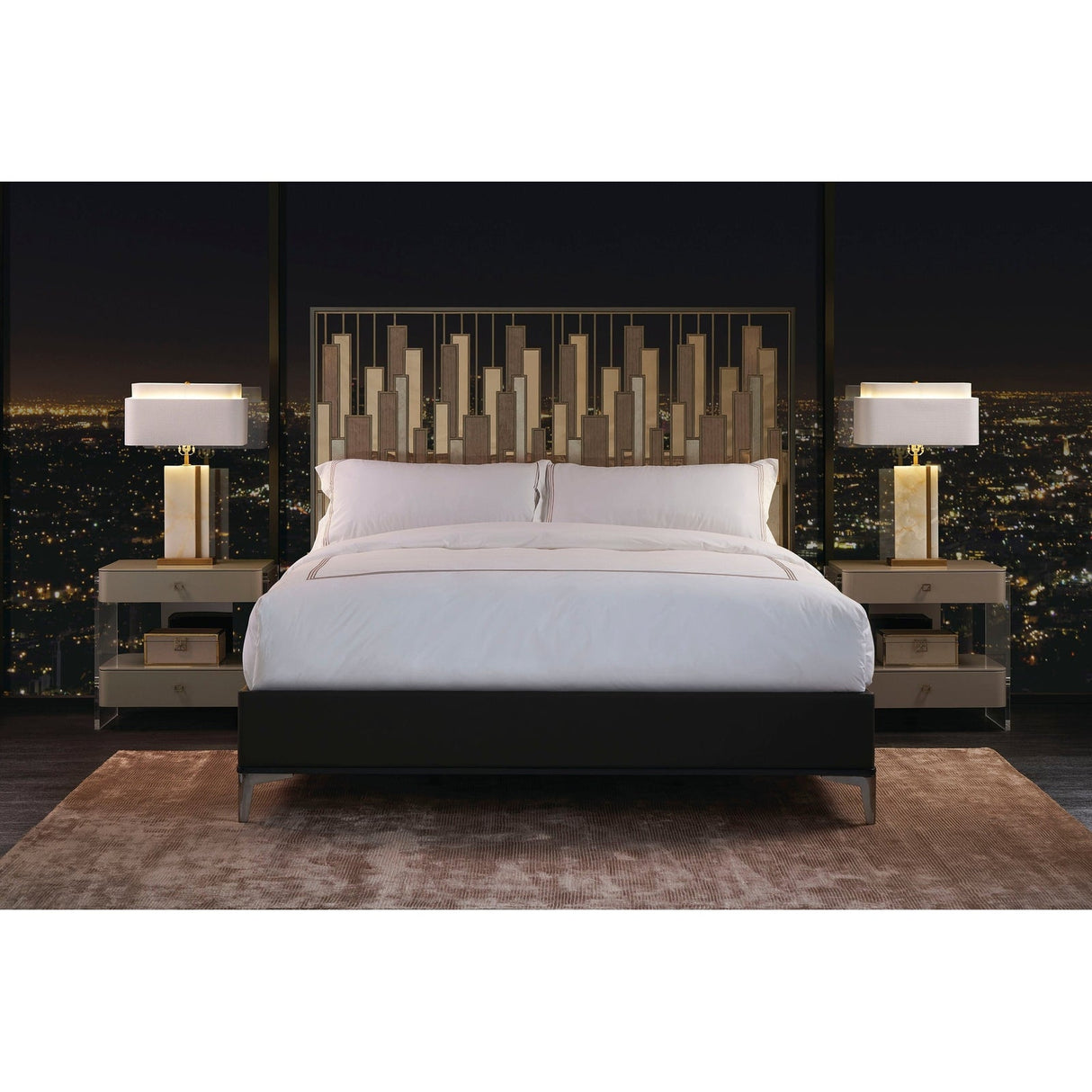 Caracole Signature Metropolitan Cityscape King Bed - Home Elegance USA