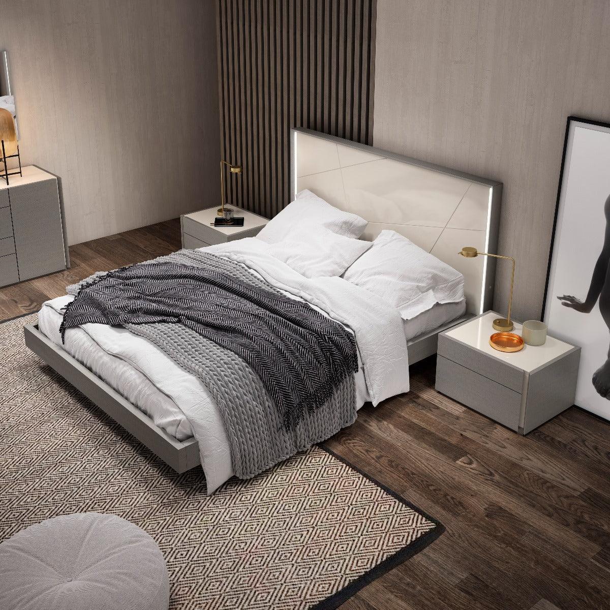 J&M Furniture - Sintra Queen Bed In Grey - 17554-Q