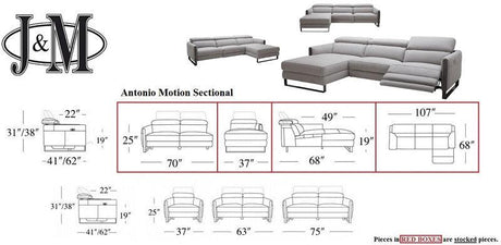 J&M Furniture - Antonio Premium Motion Sectional - 182799