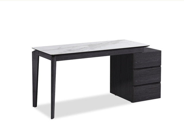 J&M Furniture - Slate Modern Desk In Grey-Marble - 17897D