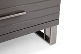 Vig Furniture Modrest Splendor - Grey High Gloss Slatted Chest