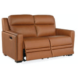 Hooker Furniture Mckinley Power Loveseat With Power Headrest & Lumbar