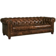 Hooker Furniture Chester Stationary Leather Sofa – Malawi Tonga Aniline Top Grain