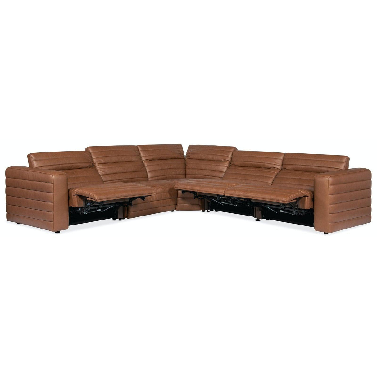 Hooker Furniture Chatelain 5 Pc Power Headrest Sectional With 2 Power Recliners