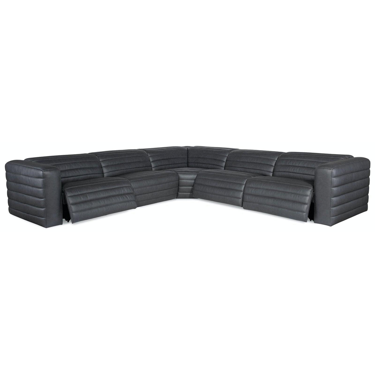 Hooker Furniture Chatelain 5 Pc Power Headrest Sectional With 2 Power Recliners