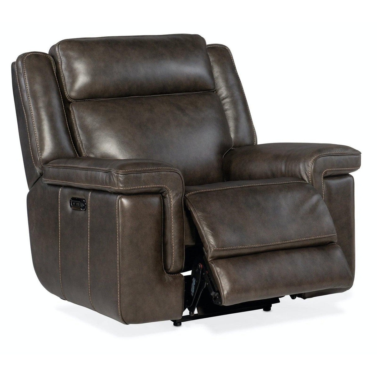 Hooker Furniture Montel Lay Flat Power Recliner With Power Headrest & Lumbar