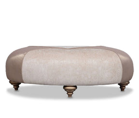 Studio Camelia Oval Ottoman In Bright Gold - St-Cmlia79-Oro-806 - Aico Furniture