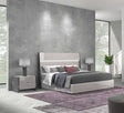 Stoneage 3 Piece King Bedroom Set In Light Grey Lacquer - 17455K-3Set | J&M