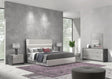 Stoneage 6 Piece King Bedroom Set In Light Grey Lacquer - 17455K-6Set | J&M