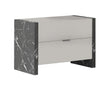 Stoneage Nightstand In Light Grey Lacquer - 17455N | J&M