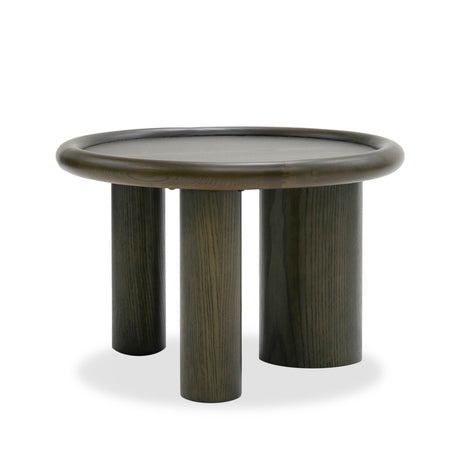Vig Furniture Modrest Strauss - Contemporary Brown Ash Round End Table
