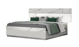 J&M Furniture - Sunset Queen Bed In Glossy White Lacquer - 17646Q
