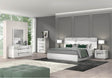 Sunset 6 Piece Queen Bedroom Set In Glossy White Lacquer - 17646Q-6Set | J&M
