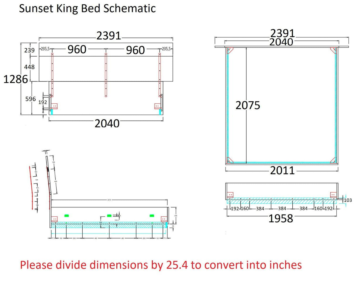J&M Furniture - Sunset 5 Piece Eastern King Bedroom Set In Glossy White Lacquer - 17646Ek-5Set