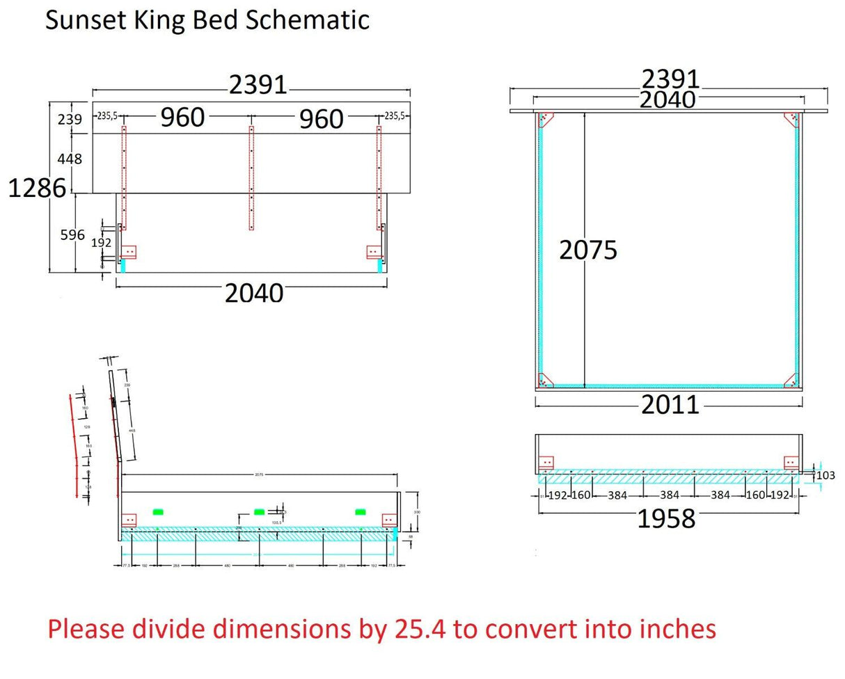 J&M Furniture - Sunset 3 Piece Eastern King Bedroom Set In Glossy White Lacquer - 17646Ek-3Set