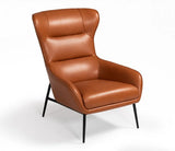 Vig Furniture - Divani Casa Susan Modern Orange Leatherette Lounge Chair - Vgbnec-084-Org