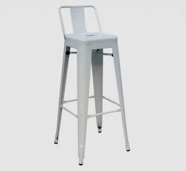 Vig Furniture - T-5825 - Modern White Metal Bar Stool (Set Of 4) - Vgcbt5825-Wht