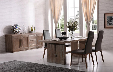 Vig Furniture - Modrest Cologne Modern White Wash Oak Dining Table - Vgvct8962