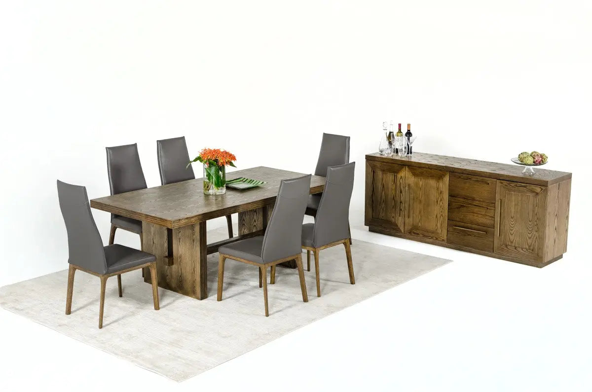 Vig Furniture - Modrest Cologne Modern White Wash Oak Dining Table - Vgvct8962