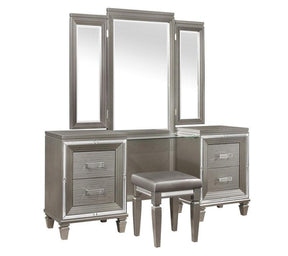 Tamsin Vanity Dresser With Mirror And Vanity Stool 1616-15-14 | Homelegance