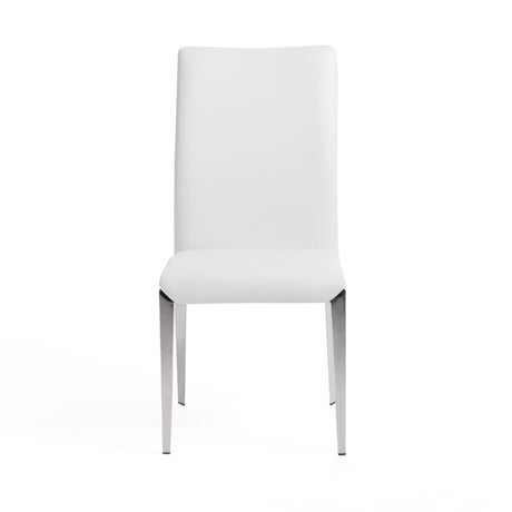 Vig Furniture Taryn - Modern White Dining Chair (Set of 2)