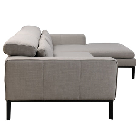 Vig Furniture Divani Casa Clayton Modern Fabric Sectional Sofa