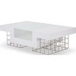 Trance Geo Rectangular Cocktail Table in Off-White Finish – Aico Furniture