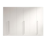 Esf Furniture - Treviso 6 Door Wardrobe In White - Treviso6Doorw