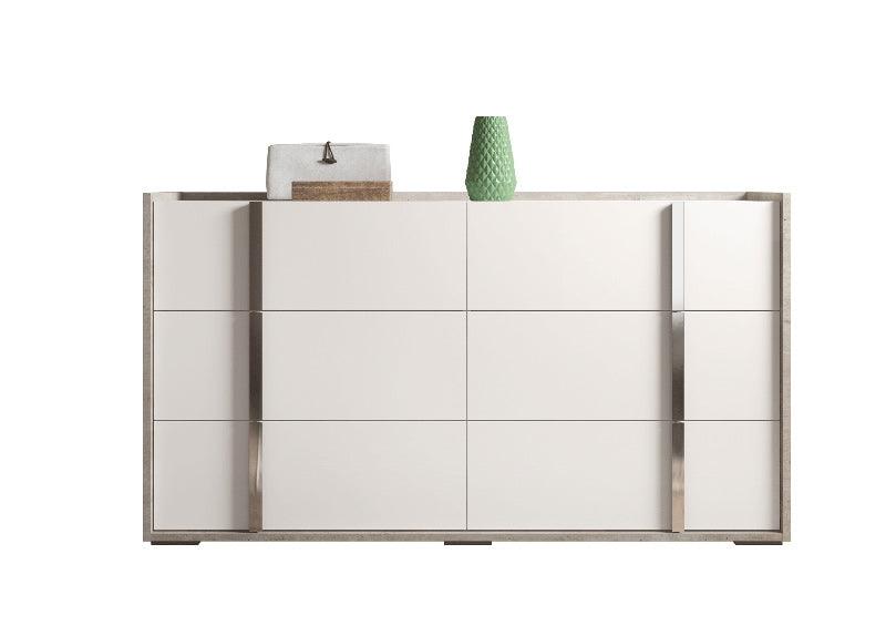 Esf Furniture - Treviso Double Dresser In White - Trevisoddresser