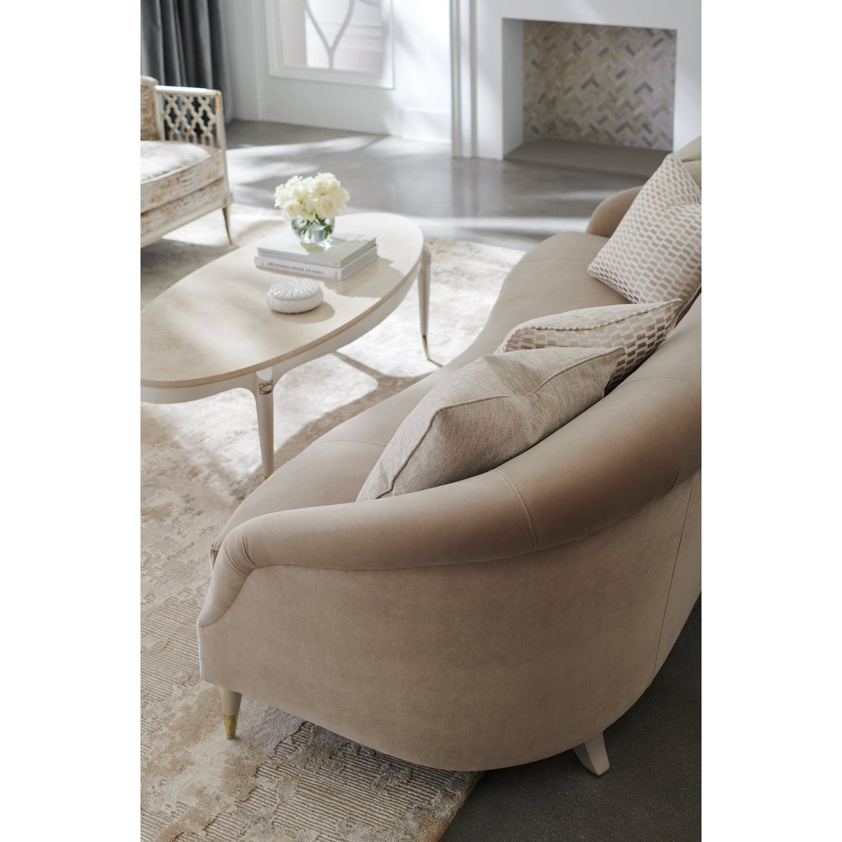 Caracole Upholstery Lattice Entertain You Chair - Home Elegance USA