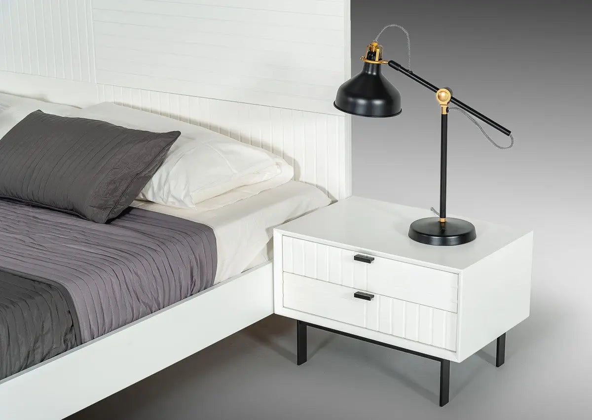 Vig Furniture - Nova Domus Valencia Contemporary White Bed - Vgmabr-76-Bed