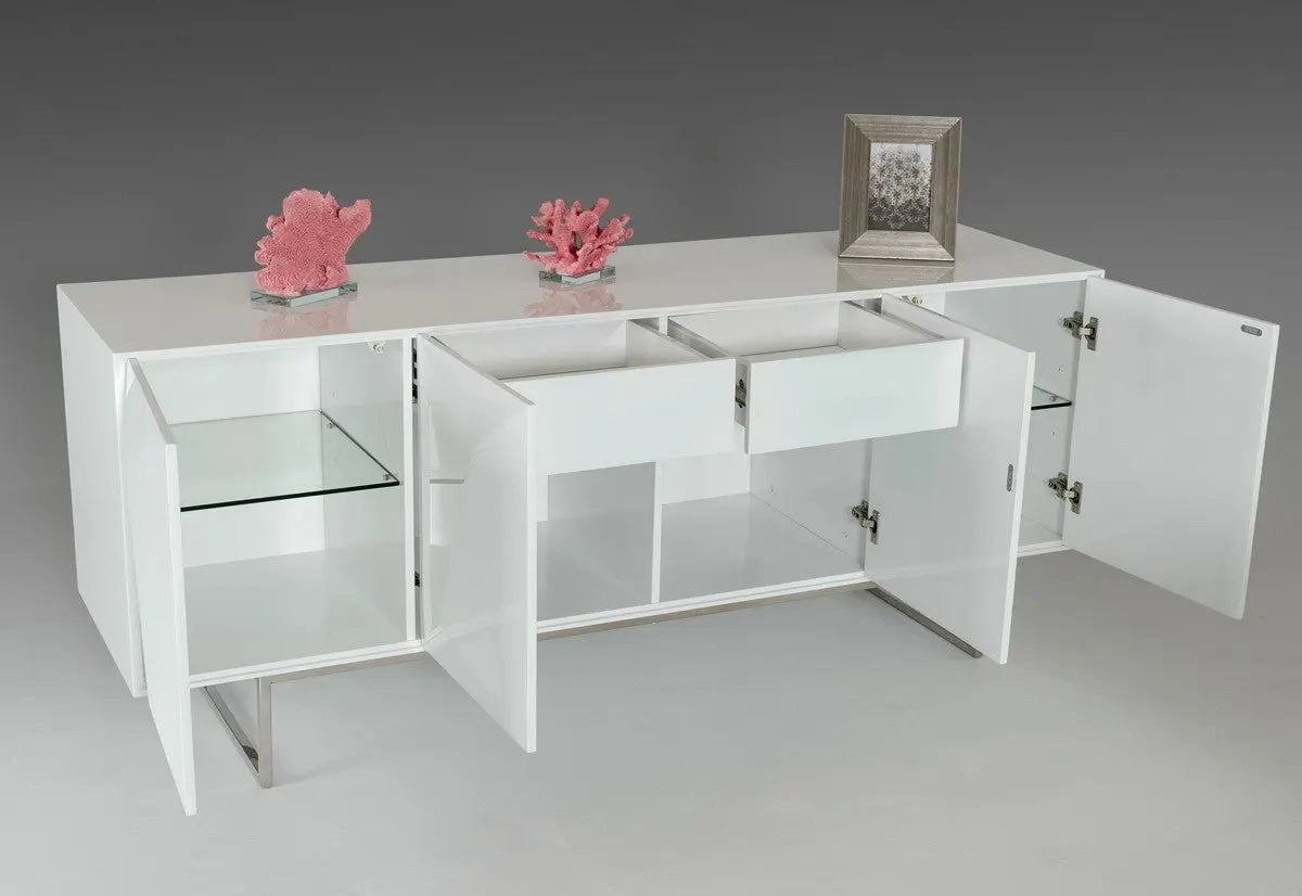 Vig Furniture - G1108 - Modern White Buffet - Vgvcg1108-Wht