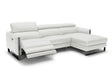 Vella Premium Leather Sectional In Light Grey Right Hand Facing - 18277-Rhfc | J&M