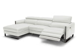 J&M Furniture - Vella Premium Leather Sectional In Light Grey Left Hand Facing - 18277-Lhfc