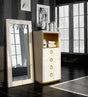 Velvet Chest With Standing Mirror In Cream - Velvetcsm | ESF