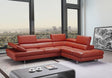 The Venus Sectional In Dark Orange - 188553 | J&M