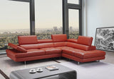 J&M Furniture - The Venus Sectional In Dark Orange - 188553