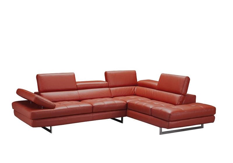 J&M Furniture - The Venus Sectional In Dark Orange - 188553