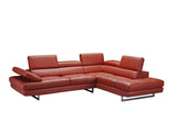 J&M Furniture - The Venus Sectional In Dark Orange - 188553