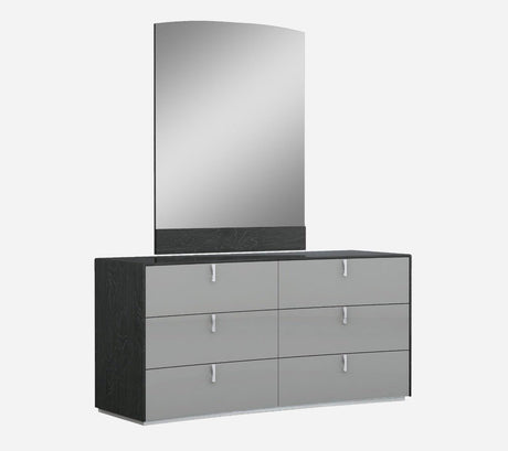 Vera 6 Piece King Bedroom Set In Grey - 17987-K-6Set | J&M